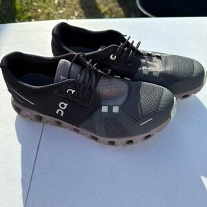 On Running ladies Gray and Black Athletic Shoes